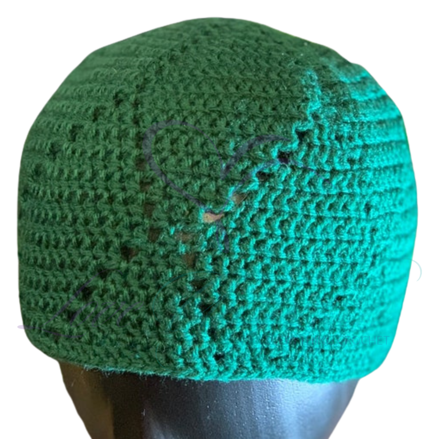 Gold Crochet Kufi Hat | Handmade Muslim Prayer Cap