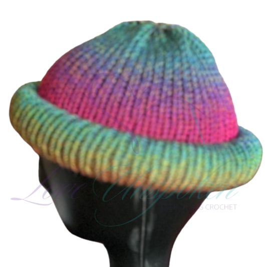 Brights Roll-Up Docker Beanie | Handmade Colorful Fisherman Cap