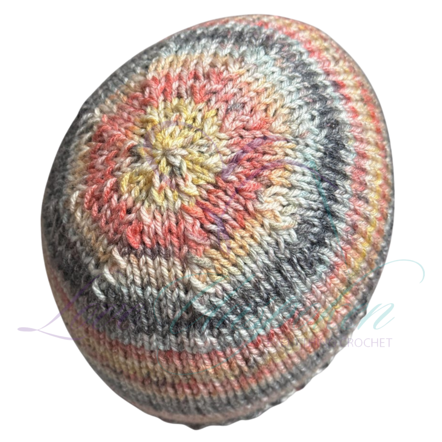Handmade Fitted Crochet Beanie in City Beats | Urban Knit Hat