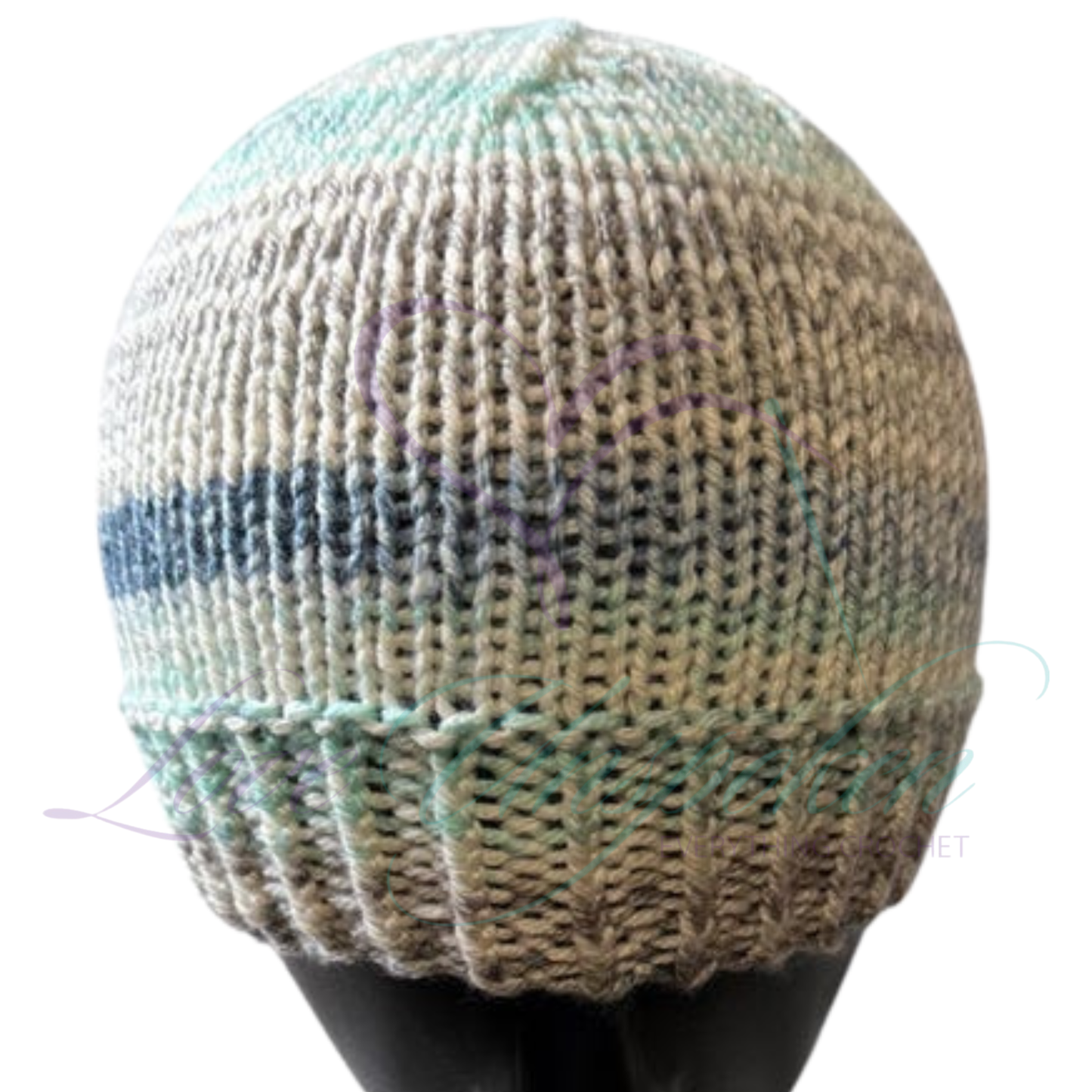 Handmade Fitted Crochet Beanie in Cypress Landing | Nature-Inspired Knit Hat