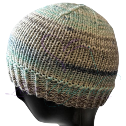 Handmade Fitted Crochet Beanie in Cypress Landing | Nature-Inspired Knit Hat