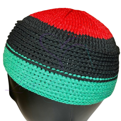 Handmade Crochet Kufi Hat – Muslim Prayer Cap, Beanie & Skull Cap for All Ages