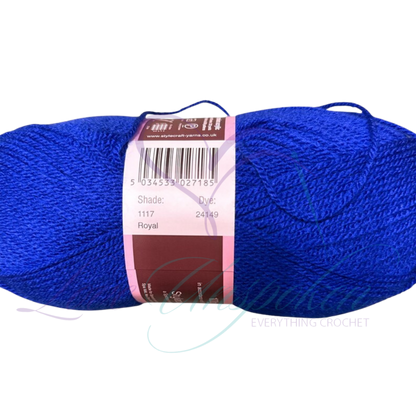 Royal Blue Roll-Up Knit Beanie | Handmade Crochet Docker Cap